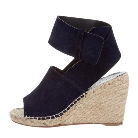 celine suede wedges|Celine.